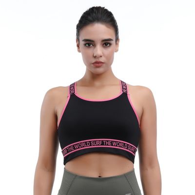 Duurzame sport beha voor vrouwen solide kleur normale grootte