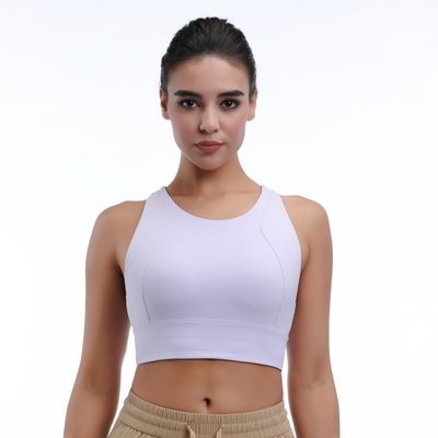 Medium impact ademend vrouwen topjes fitness racerback voor comfort