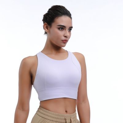 Medium impact ademend vrouwen topjes fitness racerback voor comfort