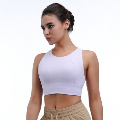 Medium impact ademend vrouwen topjes fitness racerback voor comfort