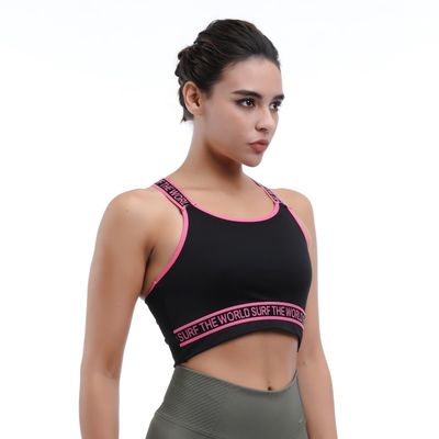 Duurzame sport beha voor vrouwen solide kleur normale grootte