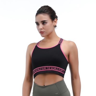 Duurzame sport beha voor vrouwen solide kleur normale grootte