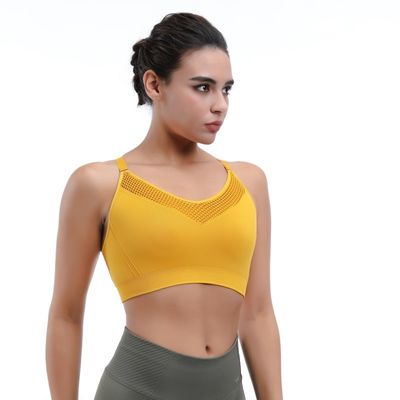 Yoga sport beha naadloze racerback &amp; verstelbare riemen voor comfort