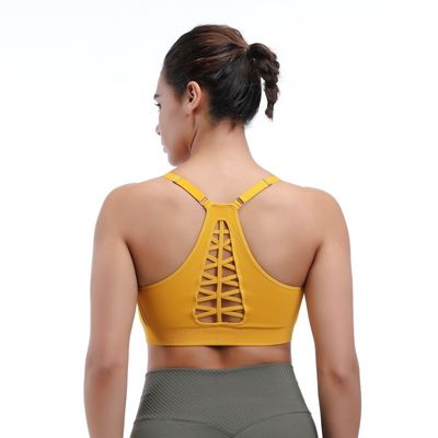 Yoga sport beha naadloze racerback &amp; verstelbare riemen voor comfort