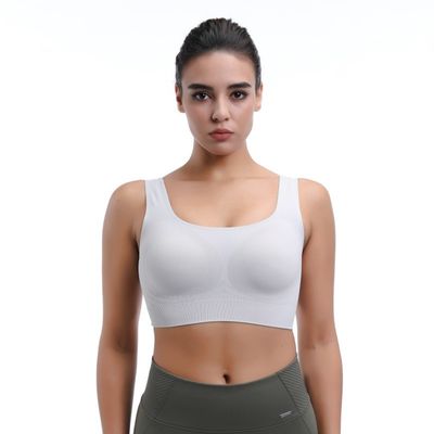 High Impact Dames Sports Bra Draadloos Vocht Afzuigend &amp; Ademhalend Workout Top