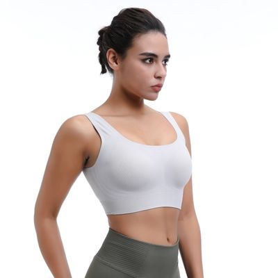 High Impact Dames Sports Bra Draadloos Vocht Afzuigend &amp; Ademhalend Workout Top
