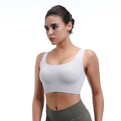 High Impact Dames Sports Bra Draadloos Vocht Afzuigend &amp; Ademhalend Workout Top