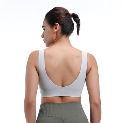 High Impact Dames Sports Bra Draadloos Vocht Afzuigend &amp; Ademhalend Workout Top