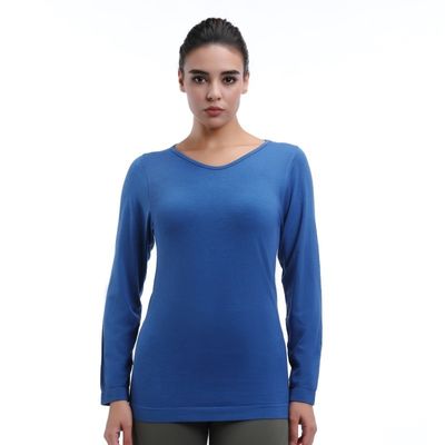 Ladies' Workout Long Sleeve Shirt Loose Fit Fleece Lining Winddicht Voor Outdoor Activiteiten