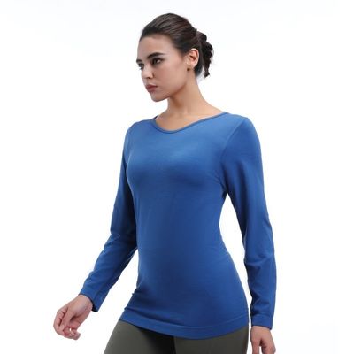 Ladies' Workout Long Sleeve Shirt Loose Fit Fleece Lining Winddicht Voor Outdoor Activiteiten