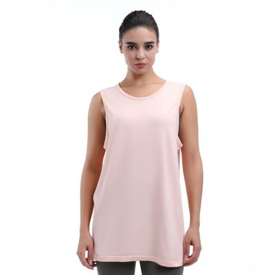 Plus Size Loose Fit Mesh Tank Zachte stof Geen oprijden &amp; Volledige dekking voor gebogen figuren